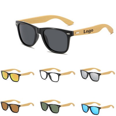 Bamboo Recycled Polycarbonate UV400 Sunglasses